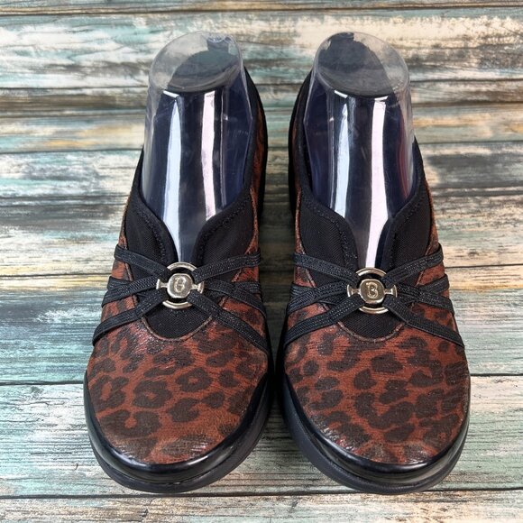 Bzees Loafer Womens 9M Brown Leopard Print Slip On Comfort Shoes Cushioned Rosie - Picture 3 of 11